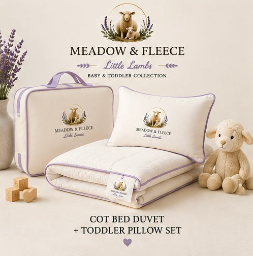 Little Lambs Duvet & Toddler Pillow Set